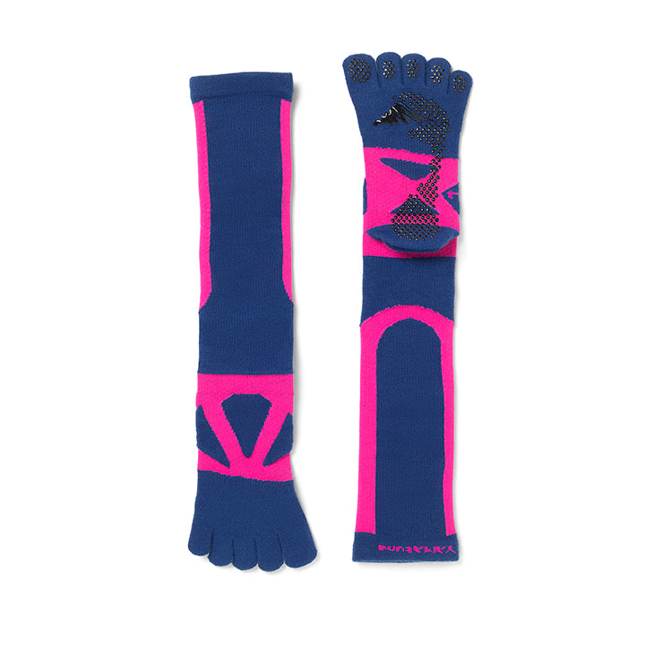 NO.72012 SPIDER ARCH LONG 5TOE WITH NON SLIP DOTS