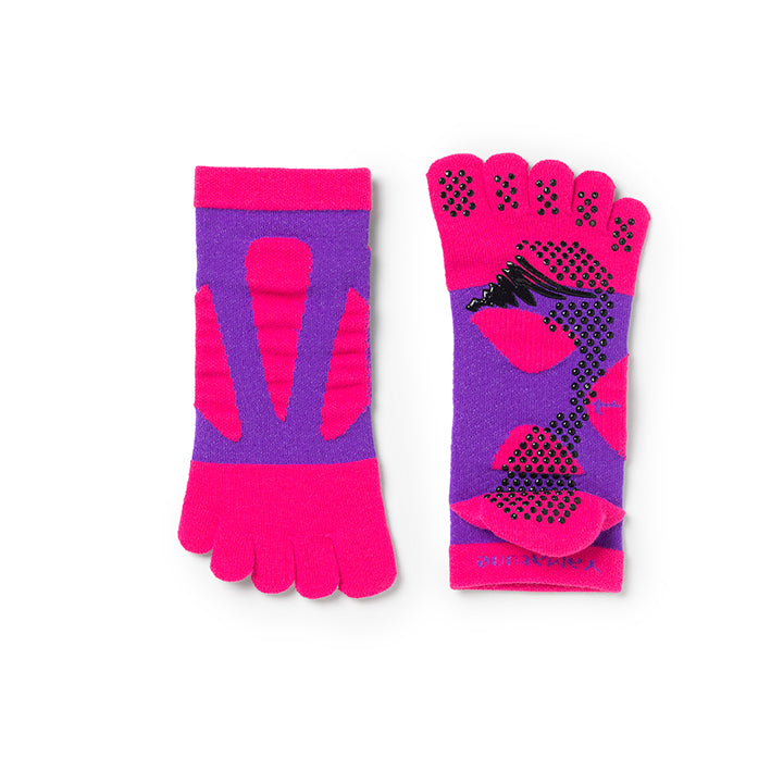 NO. 72010 SPIDER ARCH SHORT 5TOE WITH NON SLIP DOTS